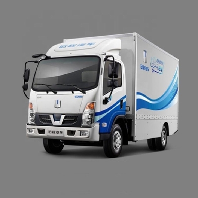 Elektrische vrachtvervoertruck minibus met een enkele rij met een brandstoftank van 100-200L