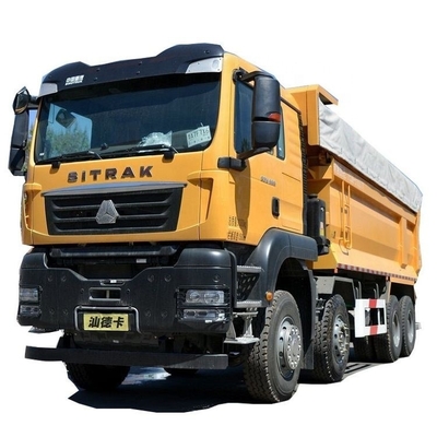 Boutique Tweedehands Sinotruk SITRAK G7W 400 pk 8X4 6,8 meter Dump trucks met 6,2-8 meter vracht tank