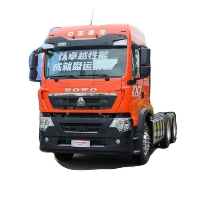 430 pk 6x4 gebruikte vrachtwagenkop HOWO TX zware vrachtwagentractor met grote tankcapaciteit