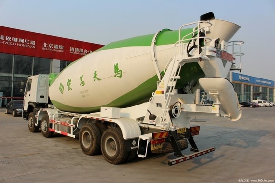 9.726L motor capaciteit Nationale zware vrachtwagen HOWO 8X4 Betonmixer Truck voor uw