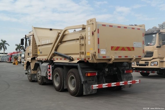 Shacman Delong M3000 8X4 5.8m Dump Trucks met 5.6*2.3*0.9m Cargo Tank Dimensie