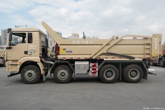 Shacman Delong M3000 8X4 5.8m Dump Trucks met 5.6*2.3*0.9m Cargo Tank Dimensie