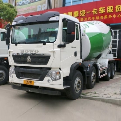 Gebouwmaterialen winkels Gebruikte SinotruK HOWO T5G 340HP 8X4 7.37 Vierkant Betonmixer Truck