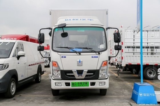 Elektrische vrachtvervoertruck minibus met een enkele rij met een brandstoftank van 100-200L