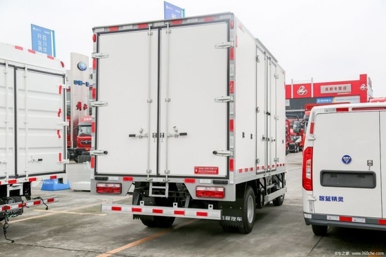 Elektrische vrachtvervoertruck minibus met een enkele rij met een brandstoftank van 100-200L