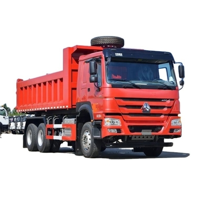 Gebruikte nationale zware vrachtwagen HOWOV7 6X4 6m Dump Truck ACC cruise control en gegarandeerd