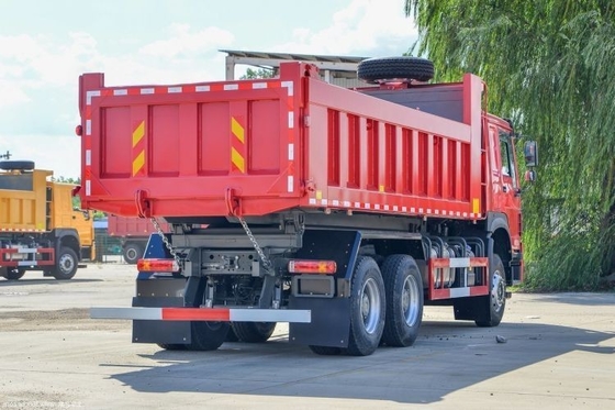 Gebruikte nationale zware vrachtwagen HOWOV7 6X4 6m Dump Truck ACC cruise control en gegarandeerd