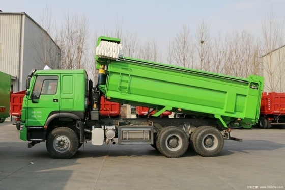 Nationale zware vrachtwagen HOWO 6X4 371 pk Dump truck voor 2 passagiers 10 banden 340 pk op zijn best