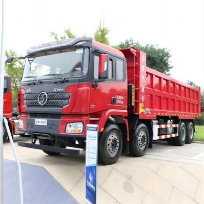 Shaanxi Qi Delong X3000 voorraad tweedehands 8X4 dump truck 8m vracht tank voor zware lading