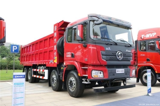 Shaanxi Qi Delong X3000 voorraad tweedehands 8X4 dump truck 8m vracht tank voor zware lading