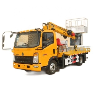 150 pk Tweedehands Boutique Howo 16m-30m Luchtwerktruck met Truck Crane