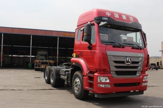 Euro 4 Hohan J7B zware vrachtwagen 380 pk 6X4 trekker hoofd vrachtwagen met 2 achterste versnellingsnummer