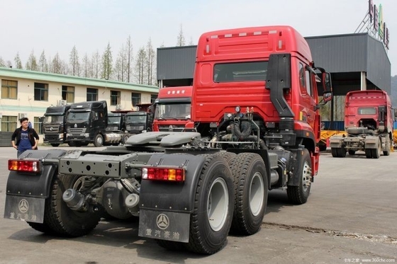 Euro 4 Hohan J7B zware vrachtwagen 380 pk 6X4 trekker hoofd vrachtwagen met 2 achterste versnellingsnummer