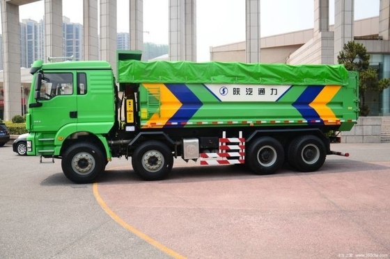 Shacman Delong M3000 336 HP 8X4 Dump Trucks met 12 voorwaarts schakelen en rechts rijden