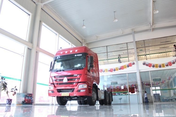 Warm zware vrachtwagen HOWO 6X4 trektruckkop met 336 pk Weichai WP12.430E201 motor