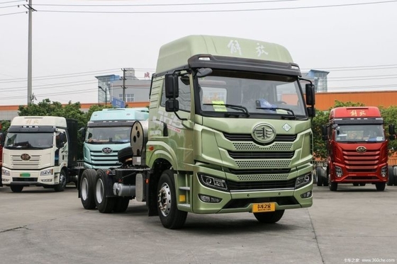 Qingdao Jiefang JH5 zware vrachtwagen 480 pk 6X4 LNG-tractoren met cruise control ACC