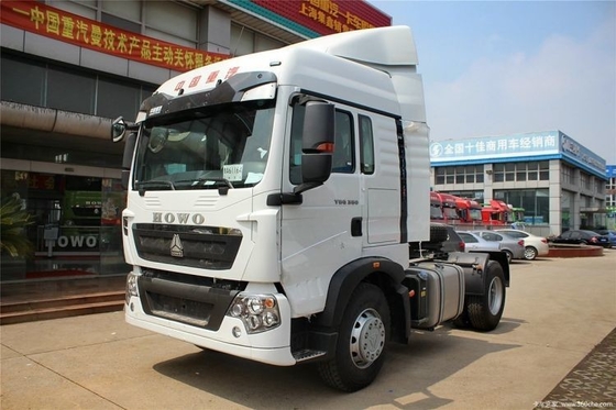 Nationale HOWO T5G 4X2 Traction Truck Head 350 pk Zware vrachtwagen met touchscreen