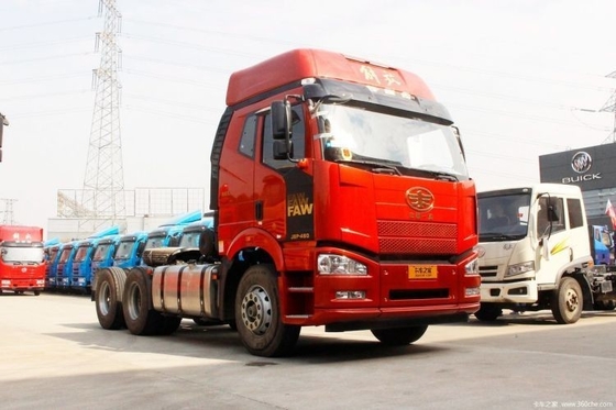 8800 kg bruto voertuiggewicht FAW Jiefang J6P Zware vrachtwagen 460 pk 6x4 trekker vrachtwagens