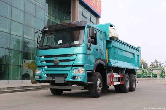 Sinotruck HOWO Zware vrachtwagen 380 pk 6x4 5,4 m Dumptrucks voor transport van machines