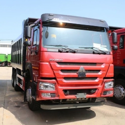 Goedkope gebruikte HOWO-7 380 pk 6x4 6,8 m dumper met multimedia systeem en ESC