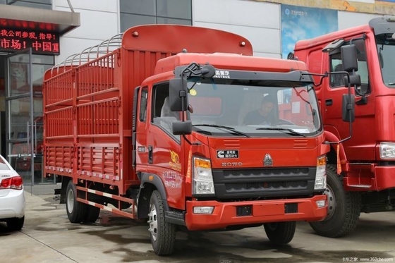 Sinotruk HOWO Commander 154 HP 4X2 Semi-Warehouse Grid Truck met 100-200L brandstoftank