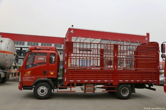 Sinotruk HOWO Commander 154 HP 4X2 Semi-Warehouse Grid Truck met 100-200L brandstoftank