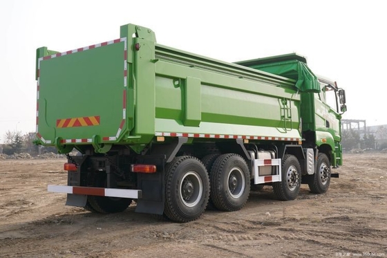 Professionele van Qingdao Jiefang JH6 430 HP 8X4 6 meter dump trucks met band nummer 12