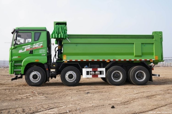 Professionele van Qingdao Jiefang JH6 430 HP 8X4 6 meter dump trucks met band nummer 12