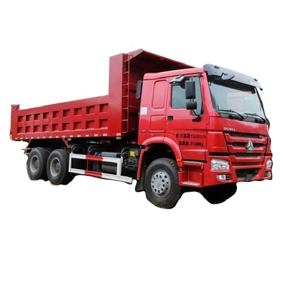 6 cilinders gebruikt SINOTRUCK HOWO Zware vrachtwagen 340 pk 6x4 5,6m Dumptrucks voor uw project