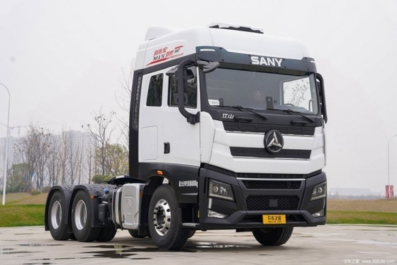 SANY 620 pk 6X4 AMT automatische trekker met 2 passagierscapaciteit Maximaal koppel ≥2500Nm