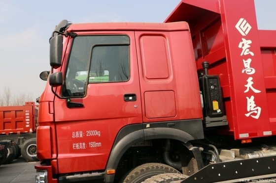 HOWO Zware vrachtwagen 380 pk 6x4 6m Dumptruck voor transport met meerdere doeleinden duurzaam