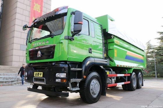 Gebruikte SITRAK G7H zware vrachtwagen 6X4 dumper met 360° achtercamera en multimedia systeem