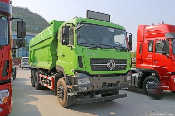 EURO 5 Dongfeng Tianlong KC 6X4 6 meter dumptruck met FAST versnellingsbak en 385 pk bij een