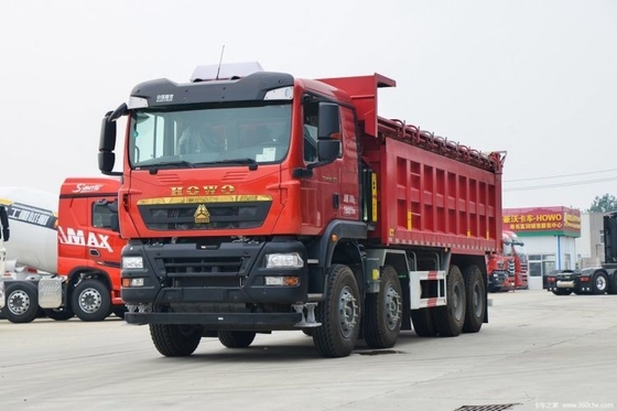 Professionele boutique gebruikte auto's Sinotruk HOWO TX 430hp 8X4 6.8m Dump trucks met ESC