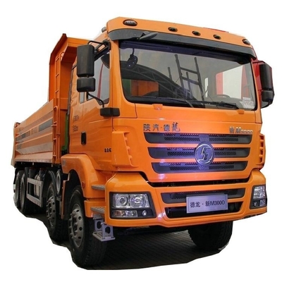 Professionele Diesel Warm tweedehands Shacman Delong M3000 336 HP 8X4 7.4 M Dump Trucks