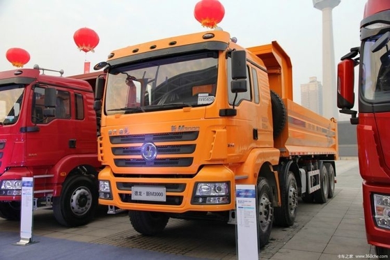 Professionele Diesel Warm tweedehands Shacman Delong M3000 336 HP 8X4 7.4 M Dump Trucks