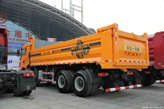 Professionele Diesel Warm tweedehands Shacman Delong M3000 336 HP 8X4 7.4 M Dump Trucks