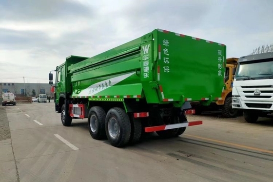 Sinotruk Haohan J5G 340 pk 6X4 5,6 meter Dump Trucks met ESC Ja en 12 voorste versnellingsnummer