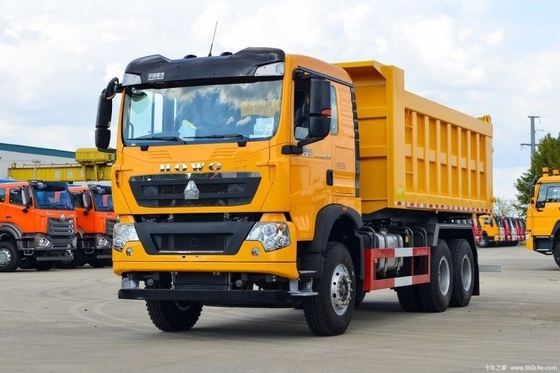 Multimedia-systeem Ja Sinotruk HOWO TX 400 pk 6X4 6.3m Dumptrucks met airconditioning