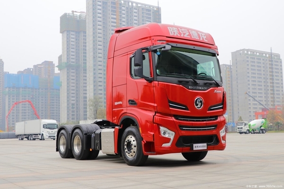 Shaanxi Auto X6000 560HP 6X4 Automatische trektruckkop met ≥ 600L brandstoftankcapaciteit